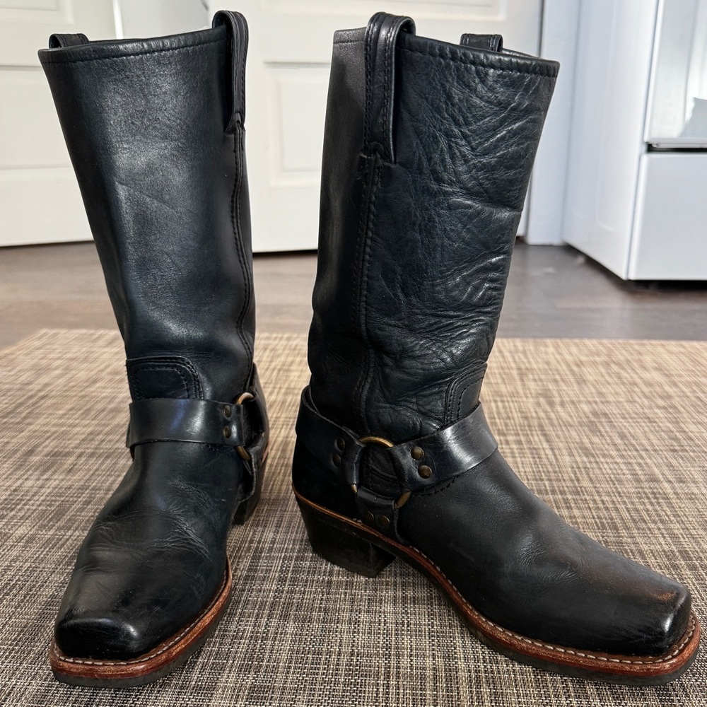 Frye Harness boots - navy blue